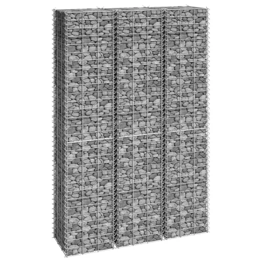 Canteiro/Gabião Elevado   30x30x150 cm Ferro (3 pcs)