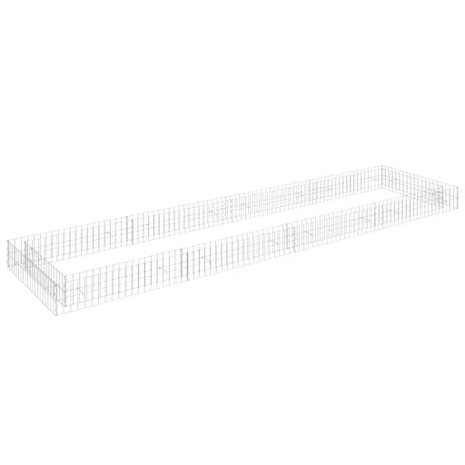 Canteiro Elevado/Cesto Gabião 400x100x20 cm Aço Galvanizado