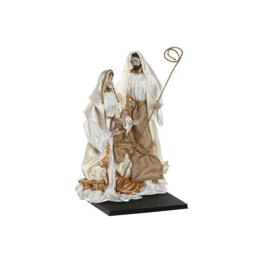 Presépio de Natal Home ESPRIT Branco Dourado Alumínio 27 x 24 x 40 cm