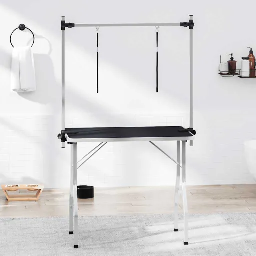 Mesa de Aliciamento com 2 Laços Ajustáveis, p/ Cão, Gato