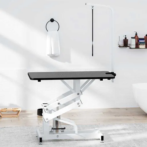Mesa Ajustável de Tratamento, de Banho, Hidráulica para Cães, Gatos