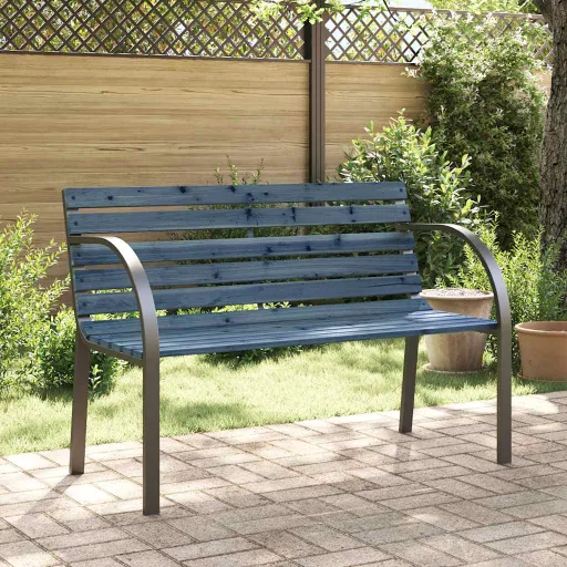 Banco de Jardim p/ Crianças 81 cm Madeira Abeto Chinês Cinzento