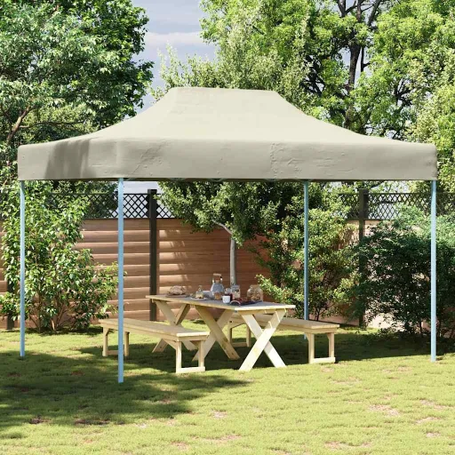 Tenda Dobrável Profissional para Festas 3x4 m Aço Creme