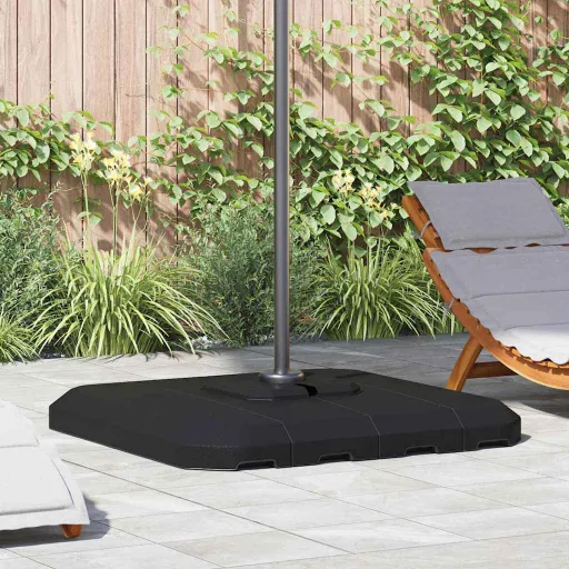 Base para Guarda-Sol de Braço Articulado 130 Preto Quadrado