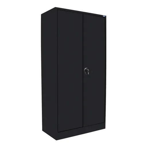 Armário de Contabilidade Metálico Preto com Fechadura 1600x800