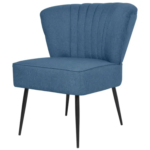Cadeira de Cocktail Tecido Azul