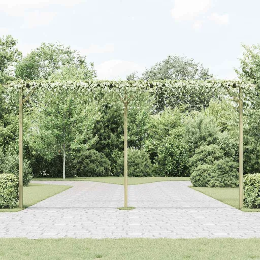 Pérgola de Jardim 410x40x203 cm Madeira