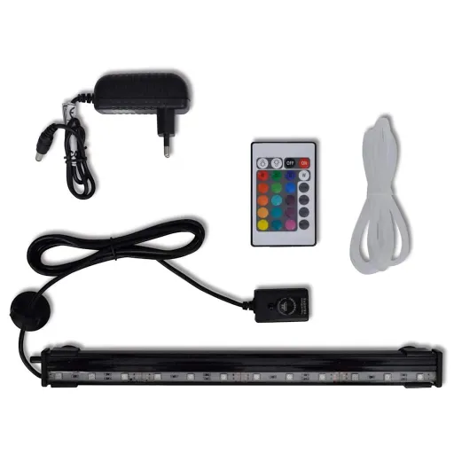 Lâmpada Submersível Bolhas para Aquário RGB 32 cm