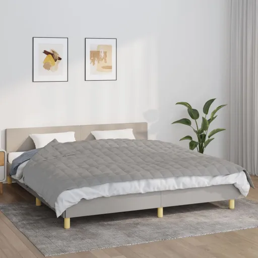 Manta Pesada 11 kg 155x220 cm Tecido Cinza