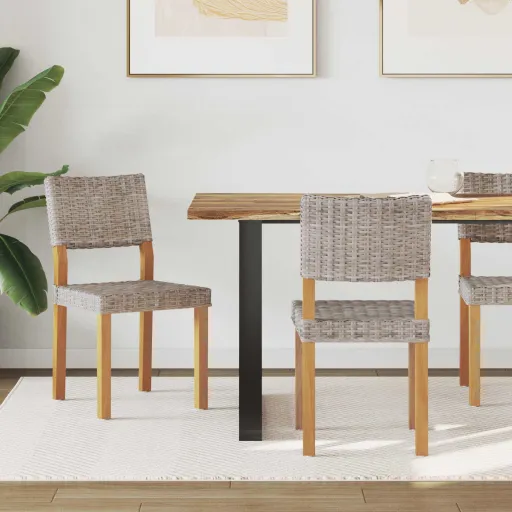 Cadeira de Jantar   Cinza Kubu 46 x 55 x 84 cm Rattan Kubu (2 pcs)