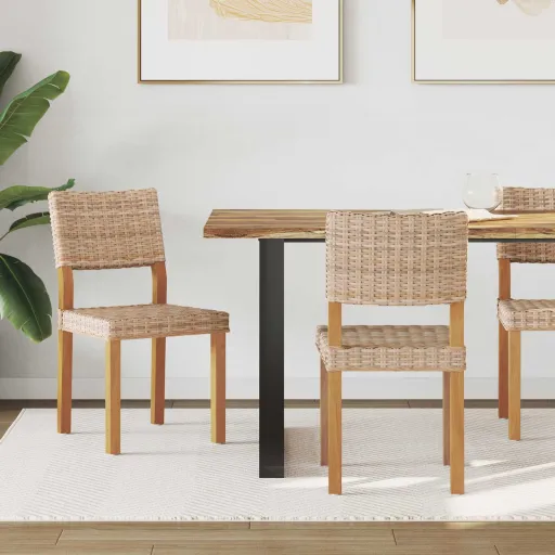 Cadeira de Jantar   Natural 46 x 55 x 84 cm Rattan Kubu (2 pcs)