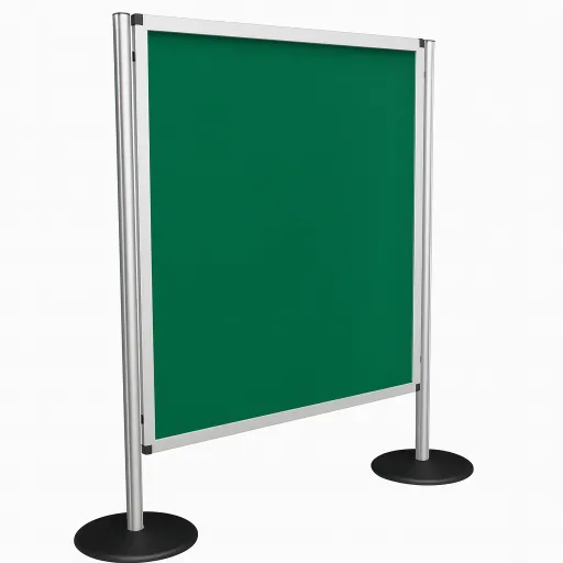 Biombo Modular 90x120cm Tecido Verde - Bi Office