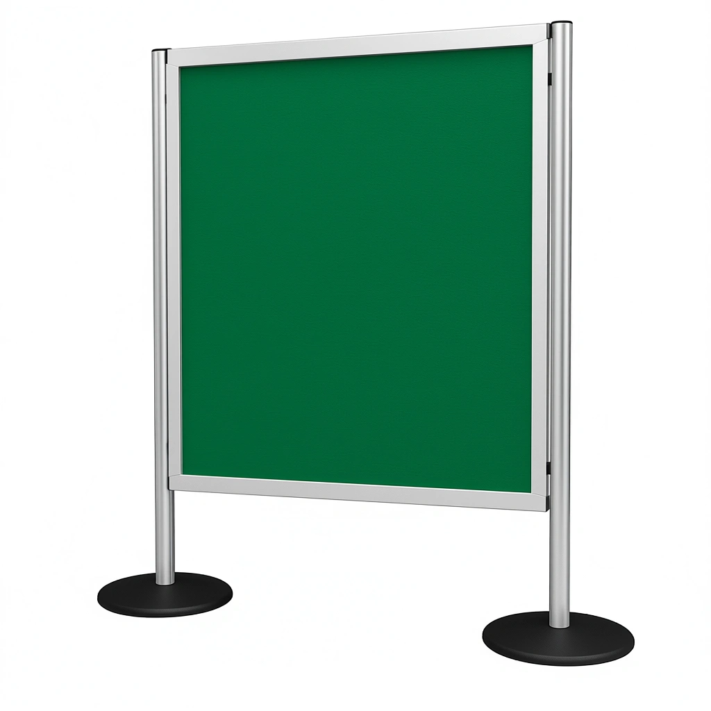 Biombo Modular 90x150cm Tecido Verde - Bi Office