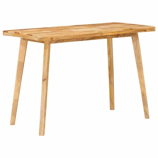 Mesa de Jantar Natural 100 x 55 x 75 cm Madeira de Manga Maciça