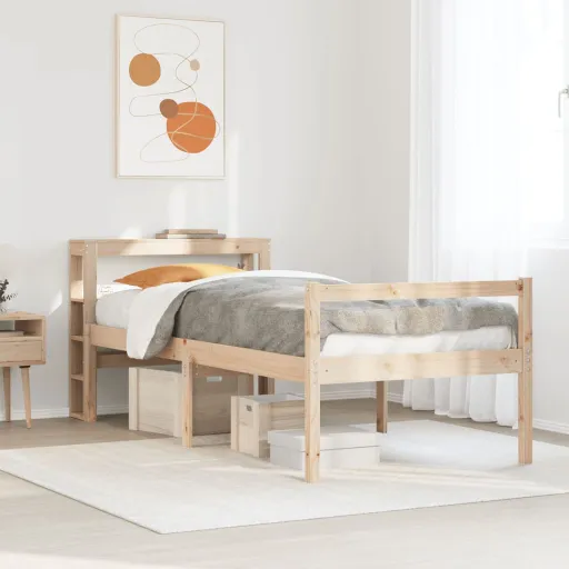 Cama para Idosos com Cabeceira 90x190 cm Pinho Maciço