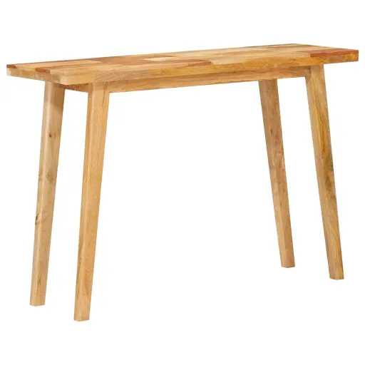 Mesa de Jantar Natural 100 x 35 x 75 cm Madeira de Manga Maciça
