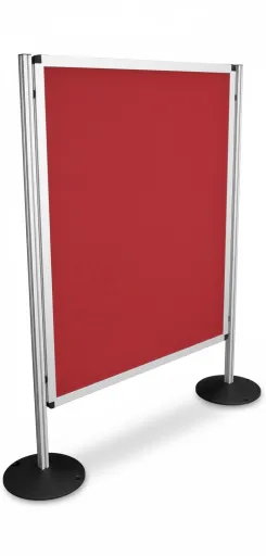 Biombos Modulares 120x150cm Dupla Face Vermelho Tecido