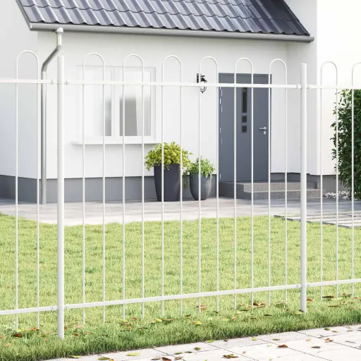 Cerca para Jardim   Branco 6,8 x 1 m (4 pcs)