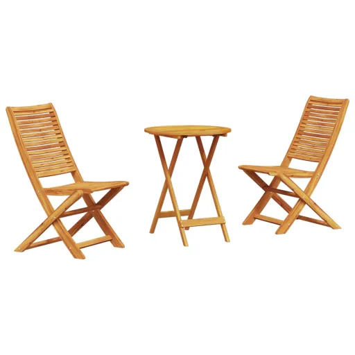 Conjunto Bistro Dobrável   Castanho (3 pcs)