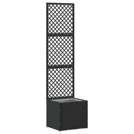 Vaso de Jardim Preto 35 x 30 x 135 cm Metal