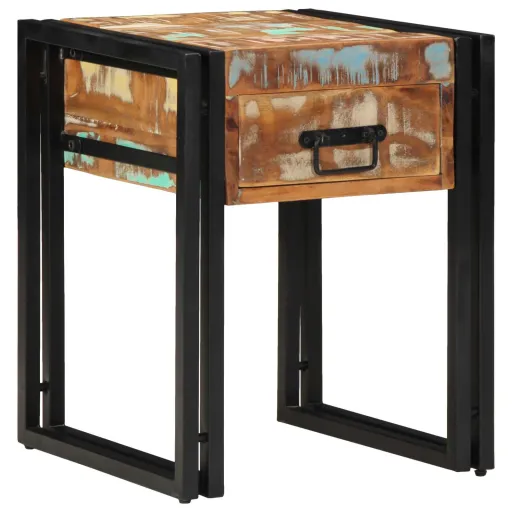 Mesa de Apoio 40 x 40 x 50 cm Madeira Reforçada Sólida