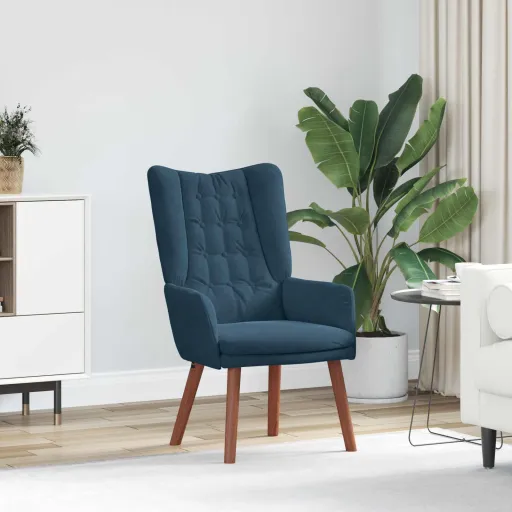 Poltrona Azul 63 x 67 x 94 cm Veludo