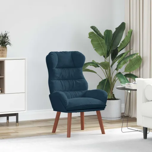 Poltrona Azul 69 x 74 x 93 cm Veludo