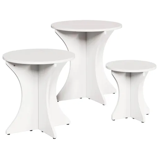 Mesa de Centro   Branco (3 pcs)