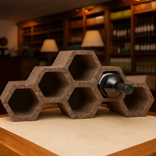 Garrafeira para 6 Garrafas Cortiça Winehome