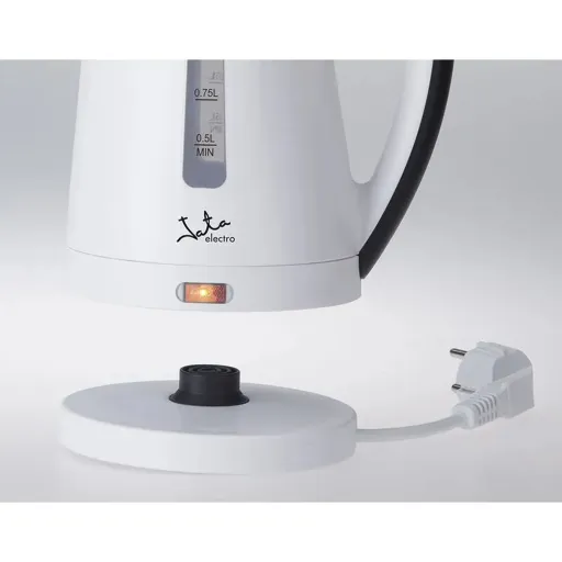 Chaleira JATA Branco Preto 2200 W Aço Inoxidável Plástico 1 L