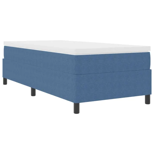 Estrado de Cama Plataforma Azul 80 x 200 cm Tecido