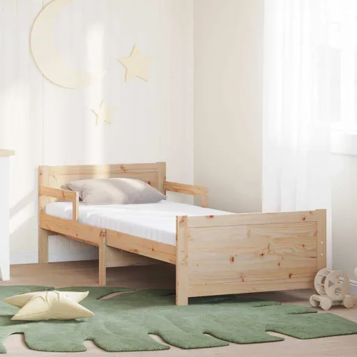 Estrutura da Cama com Colchão Castanho 80 x 200 cm