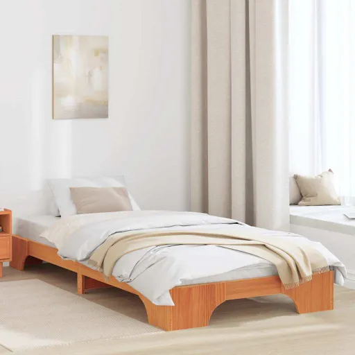 Estrutura da Cama Marrom Cera 90 x 190 cm