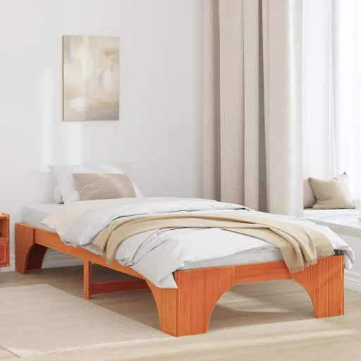 Estrutura da Cama Marrom Cera 80 x 200 cm