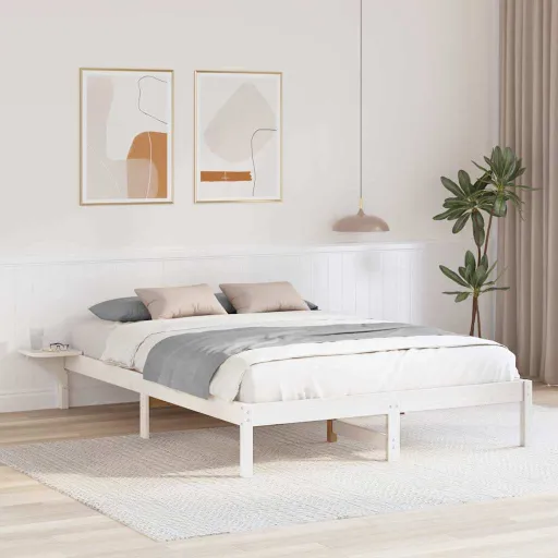 Estrutura da Cama Branco 160 x 200 cm