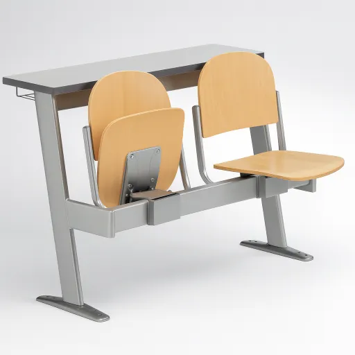 Bloco Cadeira com Mesa de Escrita 8500 (Cadeiras Auditório)