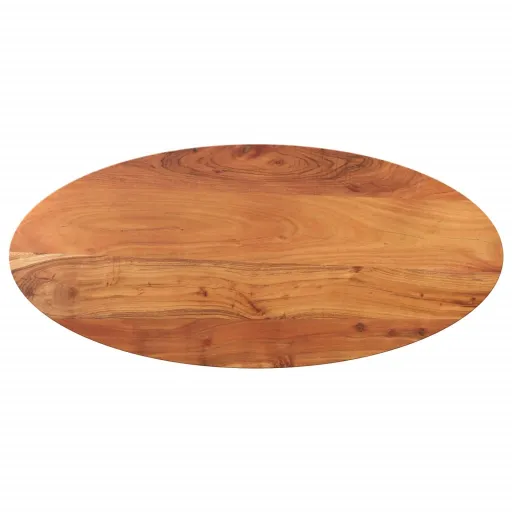 Tampo de Mesa Oval 90x40x2,5 cm Madeira de Acácia Maciça