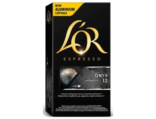 Cafe l or Espresso Onyx Iintensidade 12 Caixa de 10 Capsulas Compativel Nespresso