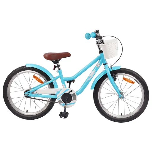 Bicicleta Infantil 20 Polegadas para 6-11 Anos Azul Claro