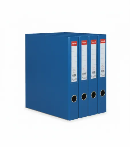 Conjunto de Pastas de Arquivo Azul Almaço PP/Papel Avalon Azul Escuro 330x260x160