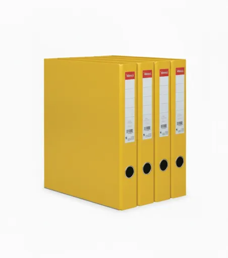 Conjunto de Pastas de Arquivo L.60mm Amarelo Almaço PP/Papel Avalon 330x260x160