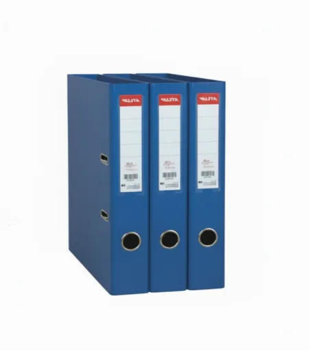 Conjunto de 3 Pastas de Arquivo L.60mm Azul Almaço PP/Papel Avalon 330x260x160 – Azul Escuro