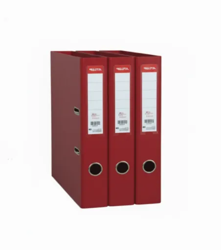 Conjunto De Pastas De Arquivo L.60mm Vermelho Almaço PP/Papel Avalon