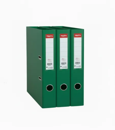 Conjunto De Pastas De Arquivo L.60mm Verde Almaço PP/Papel Avalon