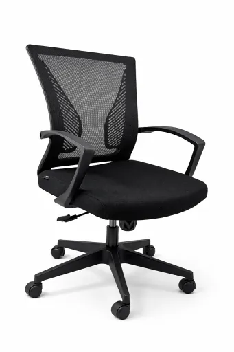 Cadeira Operativa Prestige Preta Ergonómica com Rede Respirável