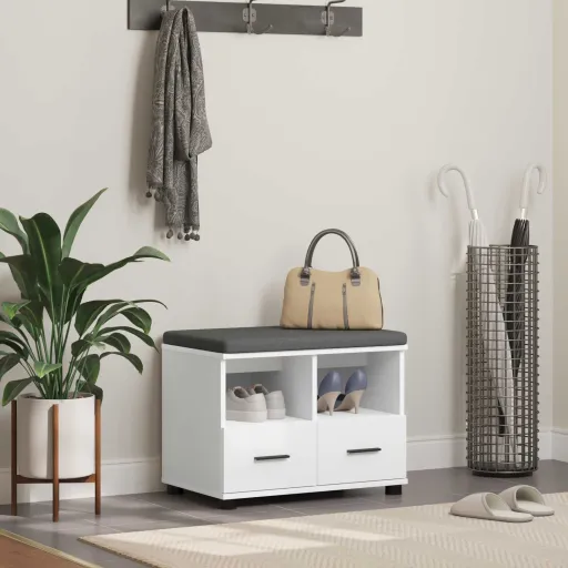 Banco de Hall Branco 60 x 38 x 46 cm