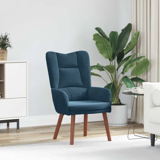 Poltrona Azul 63 x 67 x 94 cm Veludo