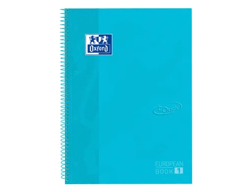 Caderno Espiral Oxford Ebook 1 Capaextradura Din a4+ 80 Folhas Quadricula 5 mm com Margem Bebe Touch