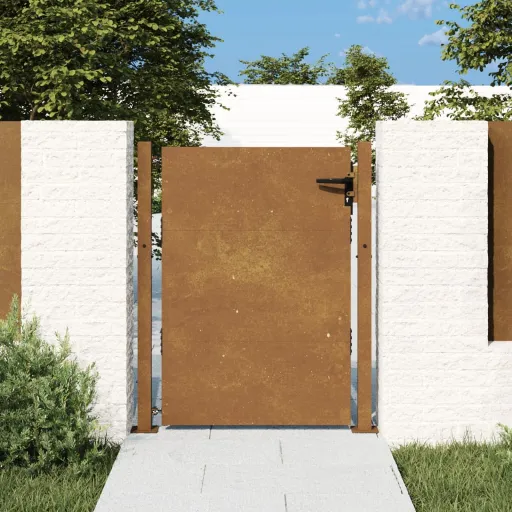 Portão de Jardim 100x150 cm Aço Corten