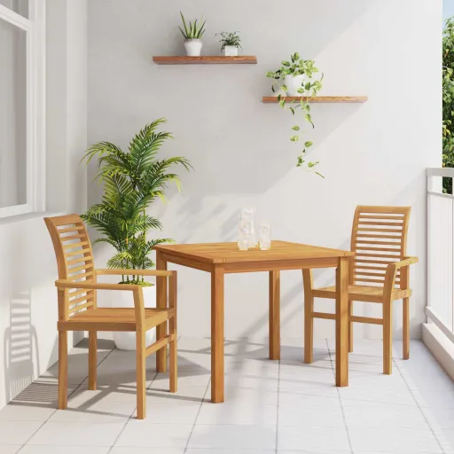 Cadeira de Jantar   Castanho 62 x 55 x 94 cm (4 pcs)